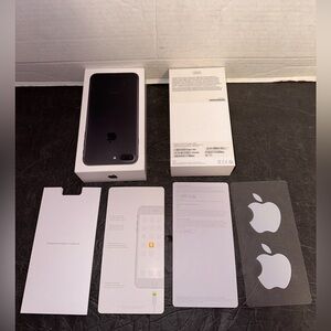 Empty Box For Apple iPhone 7 Plus A1661 - Black 128GB - Empty BOX ONLY